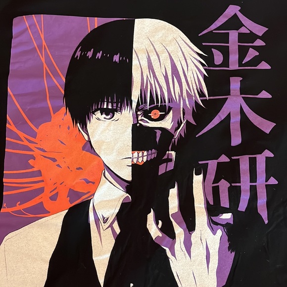 Vintage TOKYO GHOUL Size Large FunImation Graphic Tee Shirt Japan Anime EUC - Picture 11 of 15